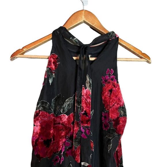 NWT! As U Wish floral velvet sleeveless dress - Picture 7 of 10